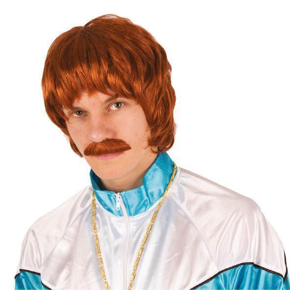 Pruik Joris rost met snor