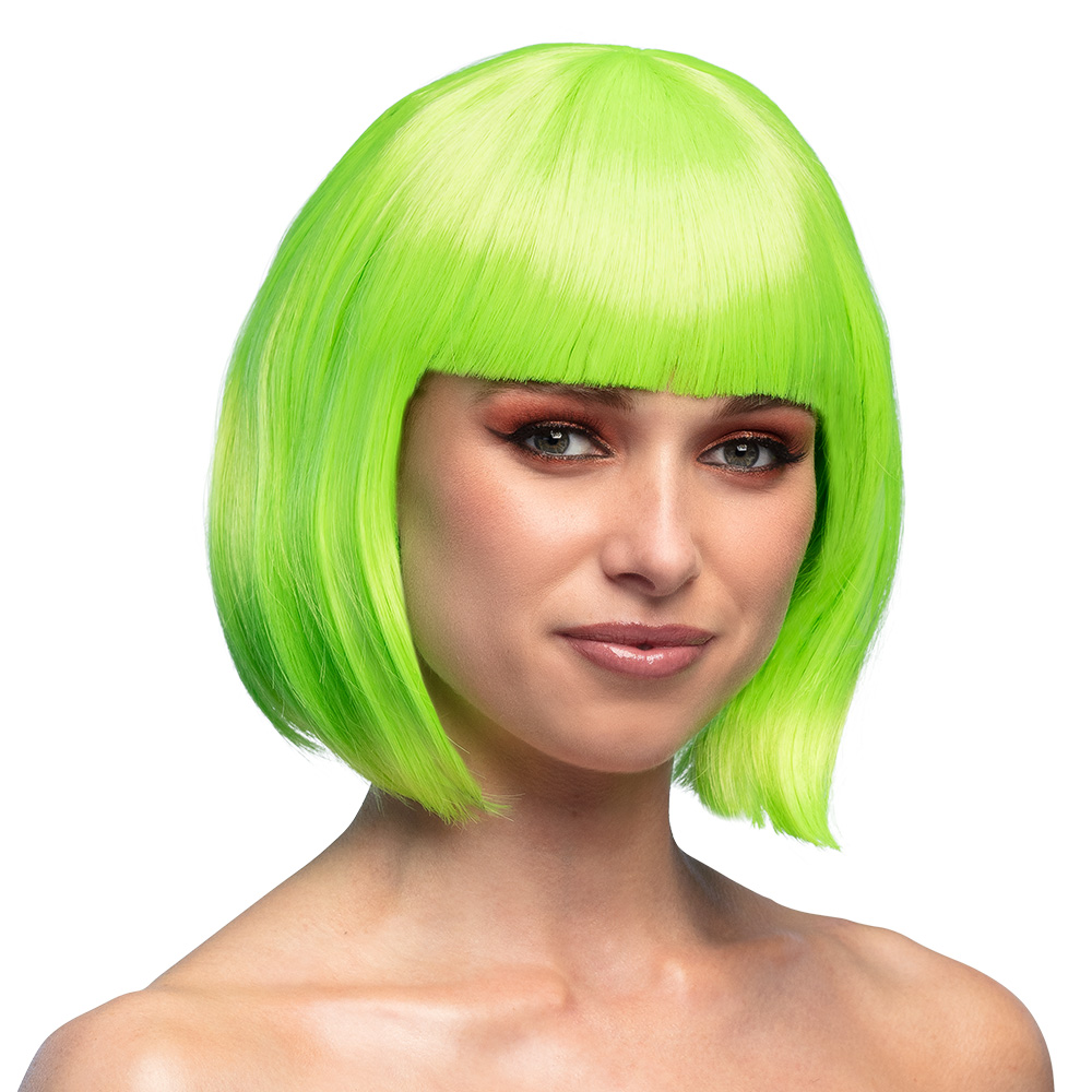 Pruik Carré groen