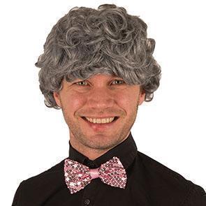Pruik Piet grijs