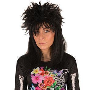 Pruik punker kort zwart
