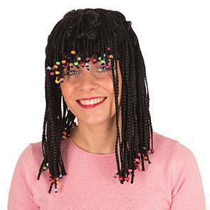 Pruik Rasta met parels