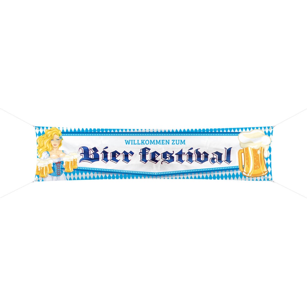 Banner bierfestival 180 cmx 40 cm