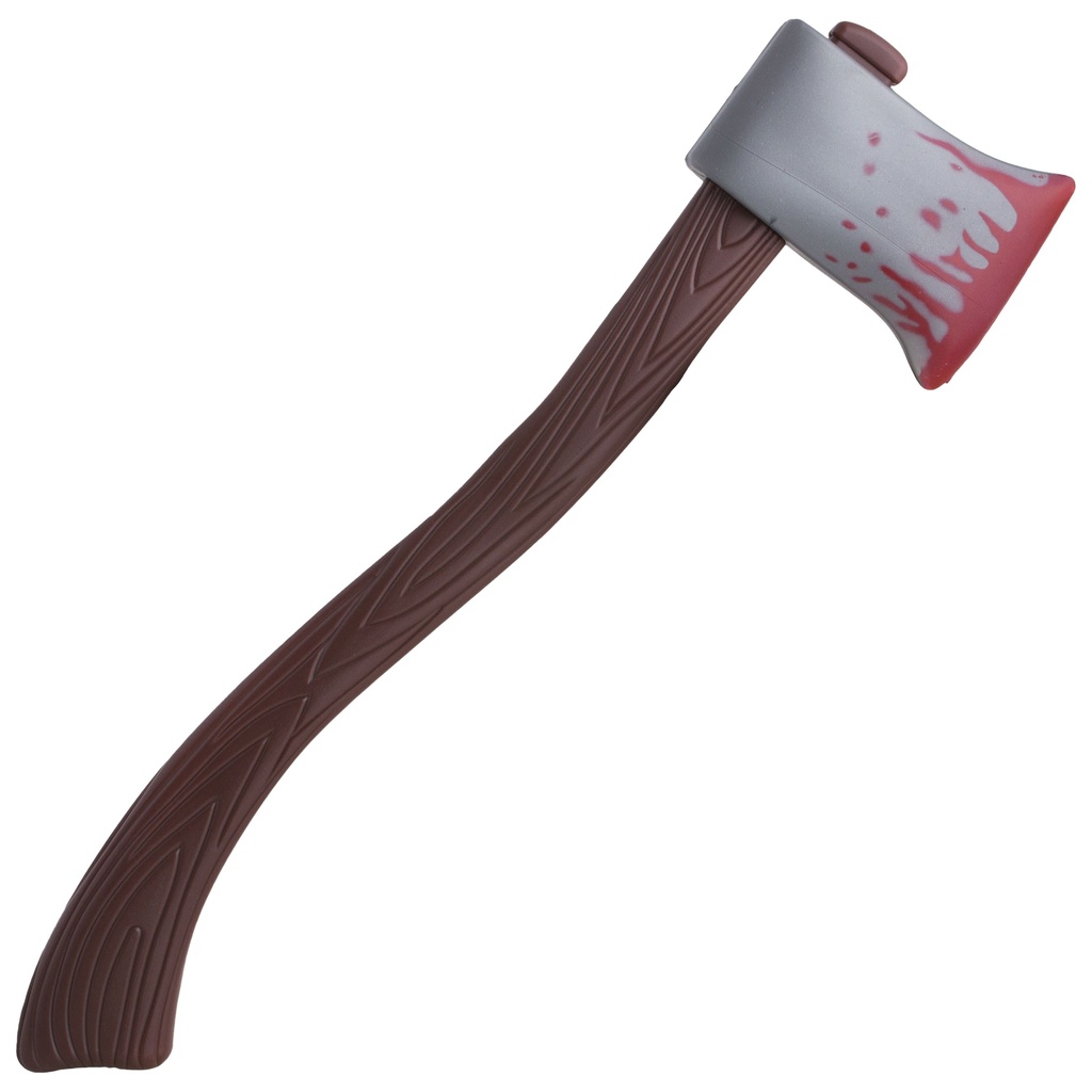 Houthakkersbijl met bloed