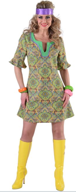Hippie dame Summer of love kleed
