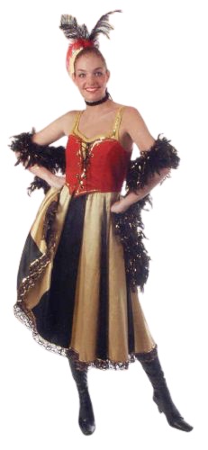 Saloondame rood goud