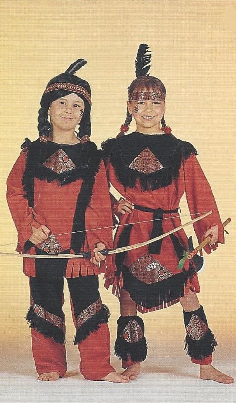 Indianenkinderen rood