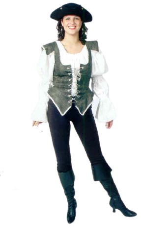 Piratendame grijs