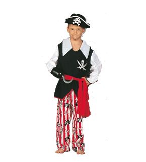 Piratenjongen rood