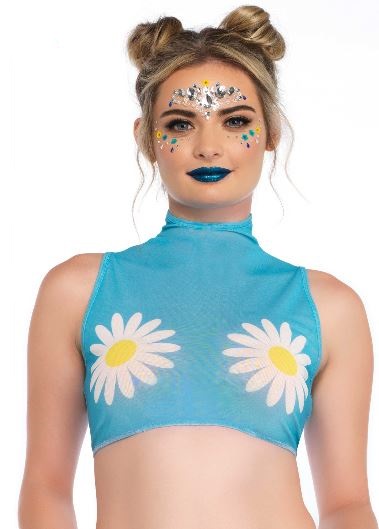 Crop top met bloemen