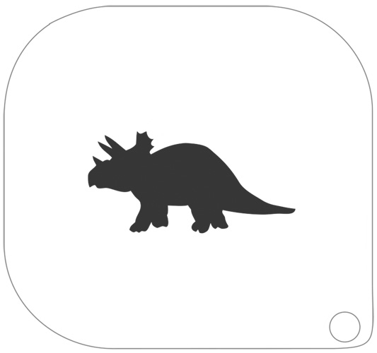 MAKE-UP TEMPLATE 116 Triceratops