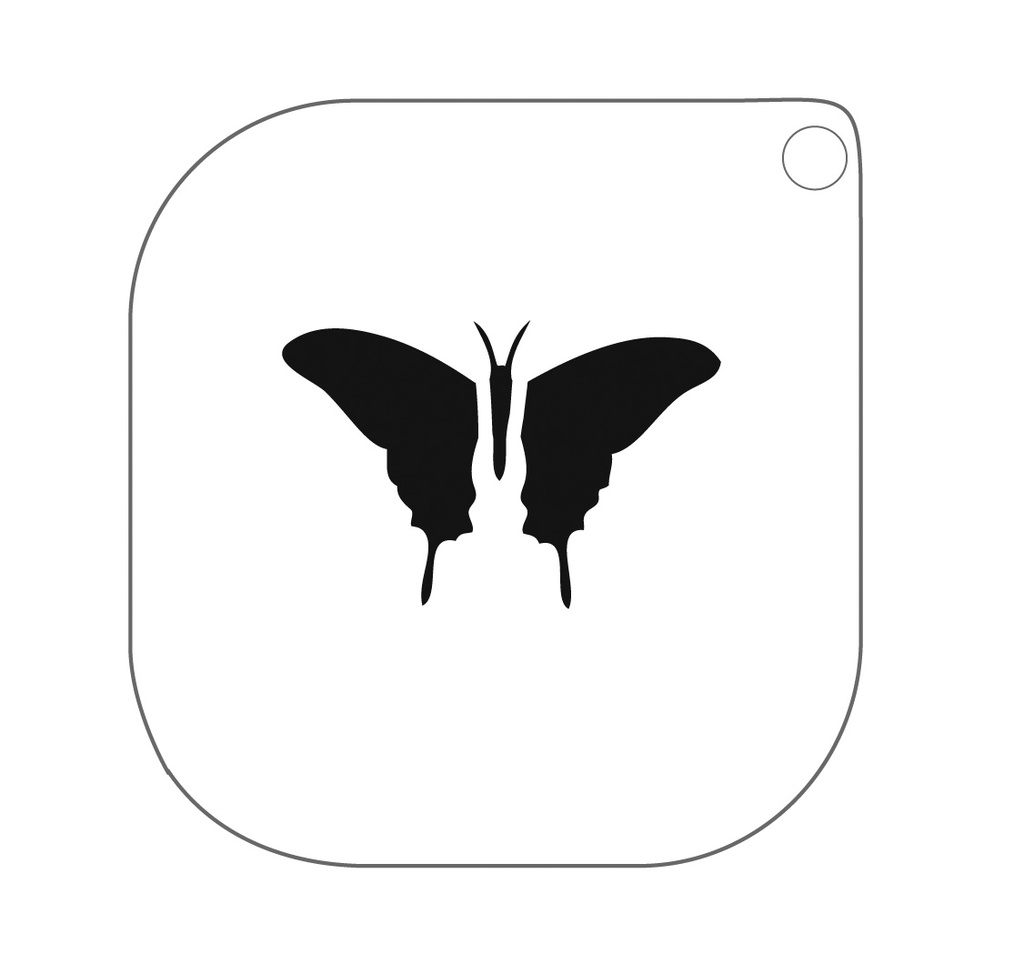 MAKE-UP TEMPLATE 58 vlinder 