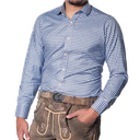 Oktoberfest hemd Leopold blauw