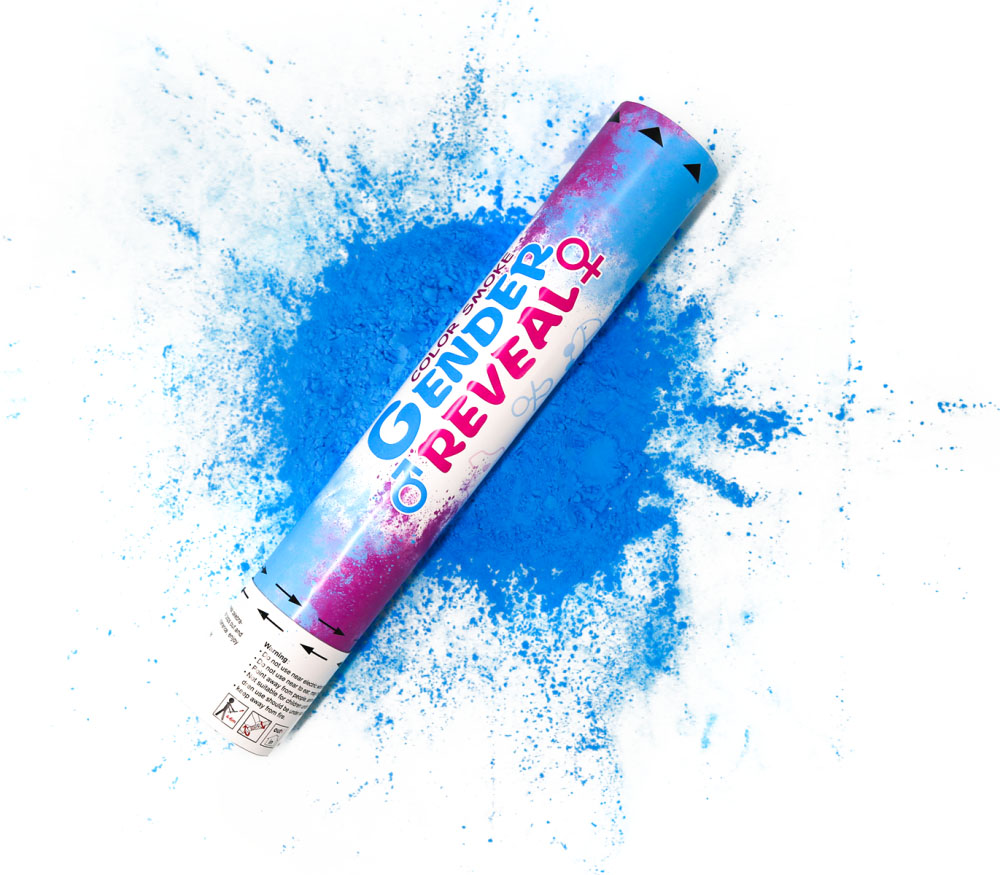 Gender revael poeder blauw
