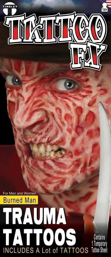 FX tattoo Burned Man
