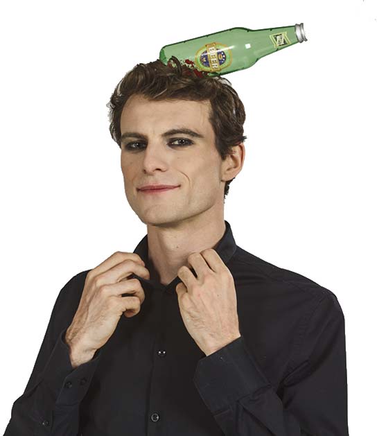 Diadeem met bierflesje