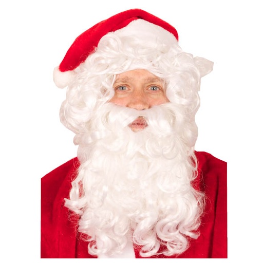 Kerstman II baard en pruik