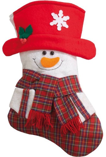 Kerstsokken sneeuwman