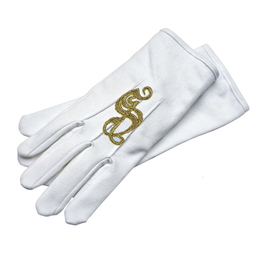 Handschoenen Sinterklaas met geborduurde S