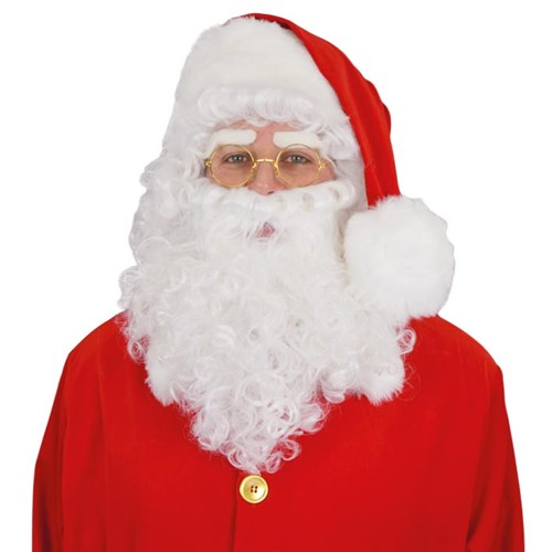 Kerstman I baard en pruik