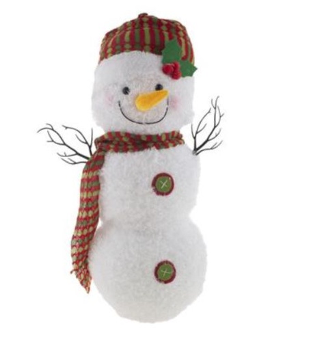 Sneeuwman met muts geanimeerd