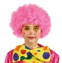 Pruik Clown roze