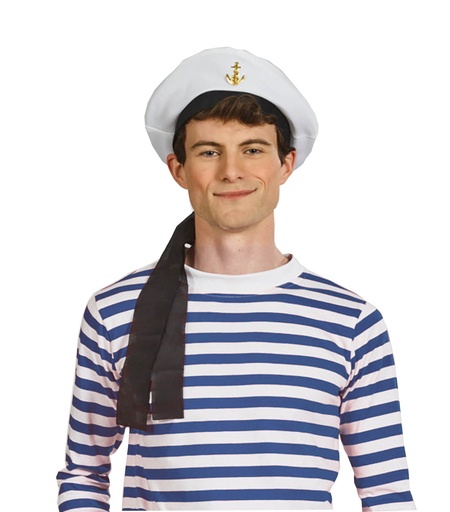 Matrozenhoed wit zwart