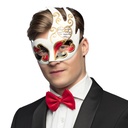 Masker wit met rood