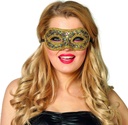 Masker paillet blauw rood