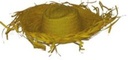 Strohoed geel