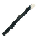 Kattenstaart zwart met witte punt