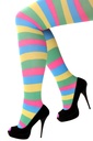 Kousenbroek blauw geel roze groen