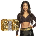Riem paillet goud