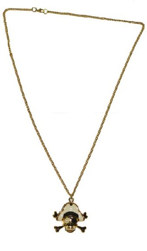 Ketting piraat witte hoed