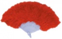 Waaier veren rood