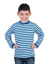 Gestreepte t-shirt kind blauw wit