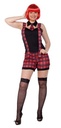 Schoolmeisje rood