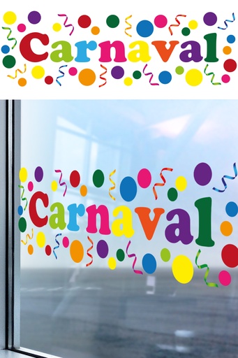 Raamsticker CARNAVAL
