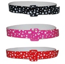 Riem 60s met witte bollen
