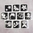 Stencil aqua set
