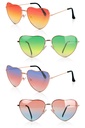 Hippie bril hart duo kleur