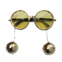 Bril discoballen goud