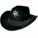 Cowboy hoed Sheriff zwart