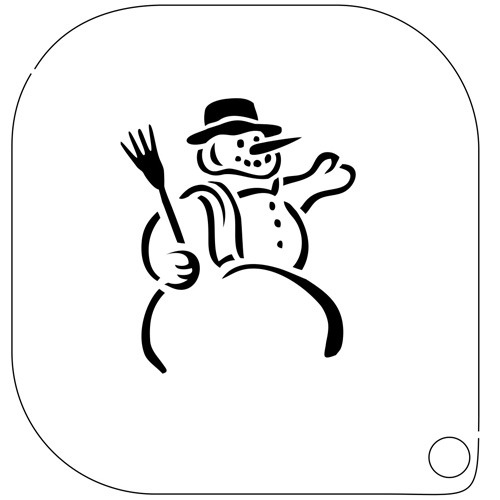 MAKE-UP Template 28 Sneeuwman