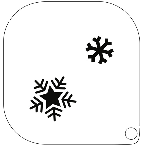 MAKE-UP Template 36 Sneeuwvlokken