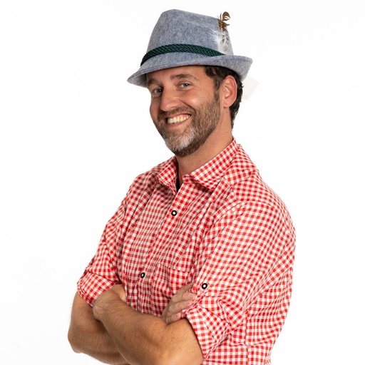 Oktoberfest hoed grijs