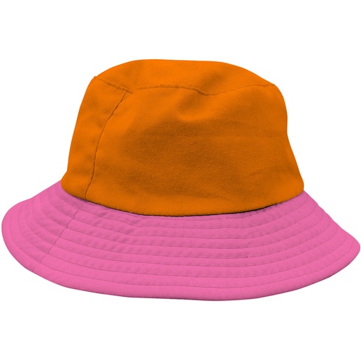 Vissershoed oranje roze
