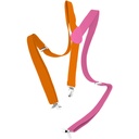 Bretellen oranje roze