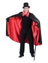 Omkeerbare cape zwart rood