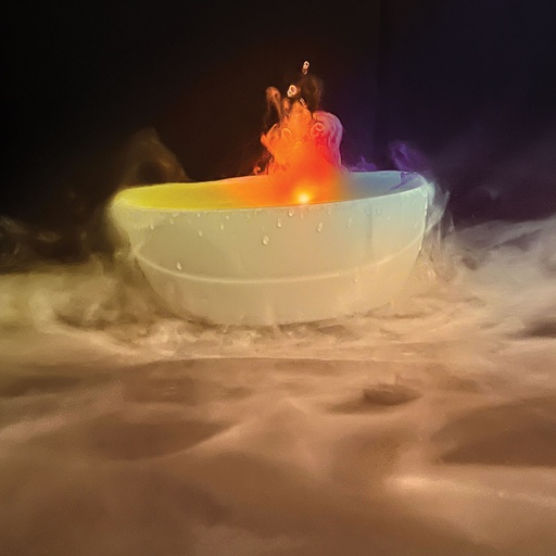 Rookmachine atomizer met led