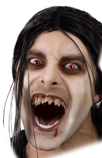 Vampierentanden dubbele rij tanden